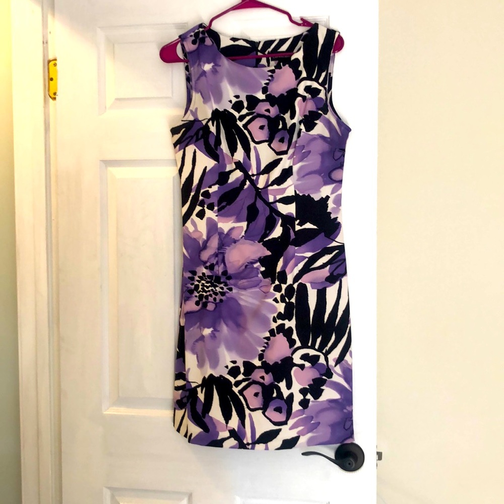 Purple and black dress